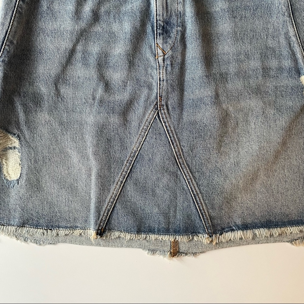 All Saints Denim Mini Skirt - Picture 3 of 15